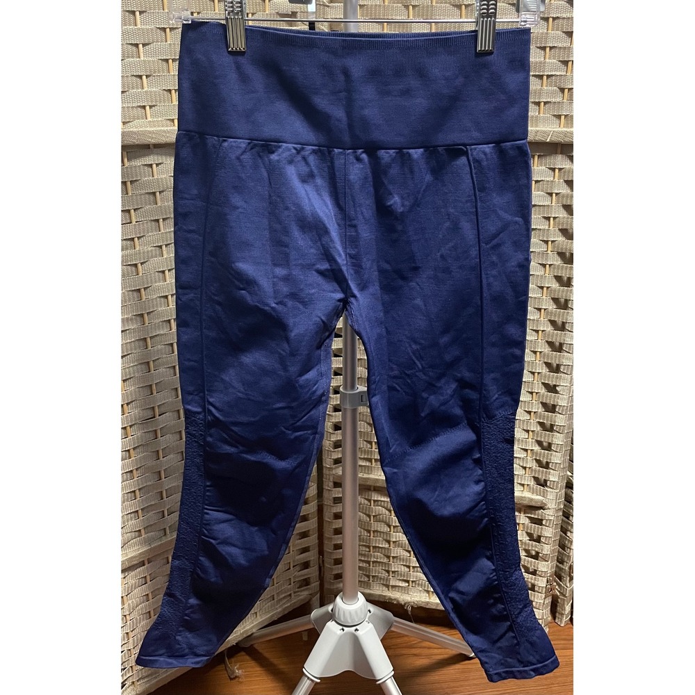 Fabletics Blue High Waisted Cropped Mesh Leggings Size XS